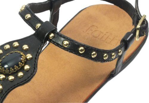 Fiath Women's Ladies Girls Jella Emerald White Black Flat Sandals Summer Casual