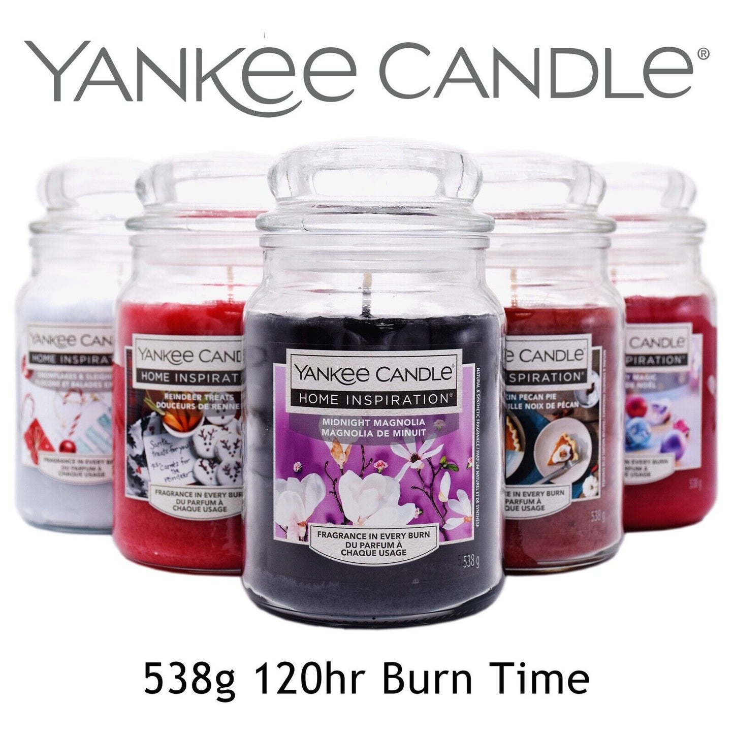 Yankee Candle Home Inspiration *Holiday* Large Glass Jar 538g 120hr  Burn Time