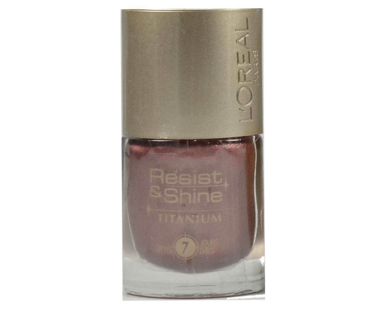 L'Oreal L'oreal Resist & Shine Titanium Nail Polish, Various Shades, 9ml