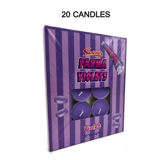 Swizzels Parma Violets Scented Tea Lights 4 Hour Long Burn Night Light Tealights