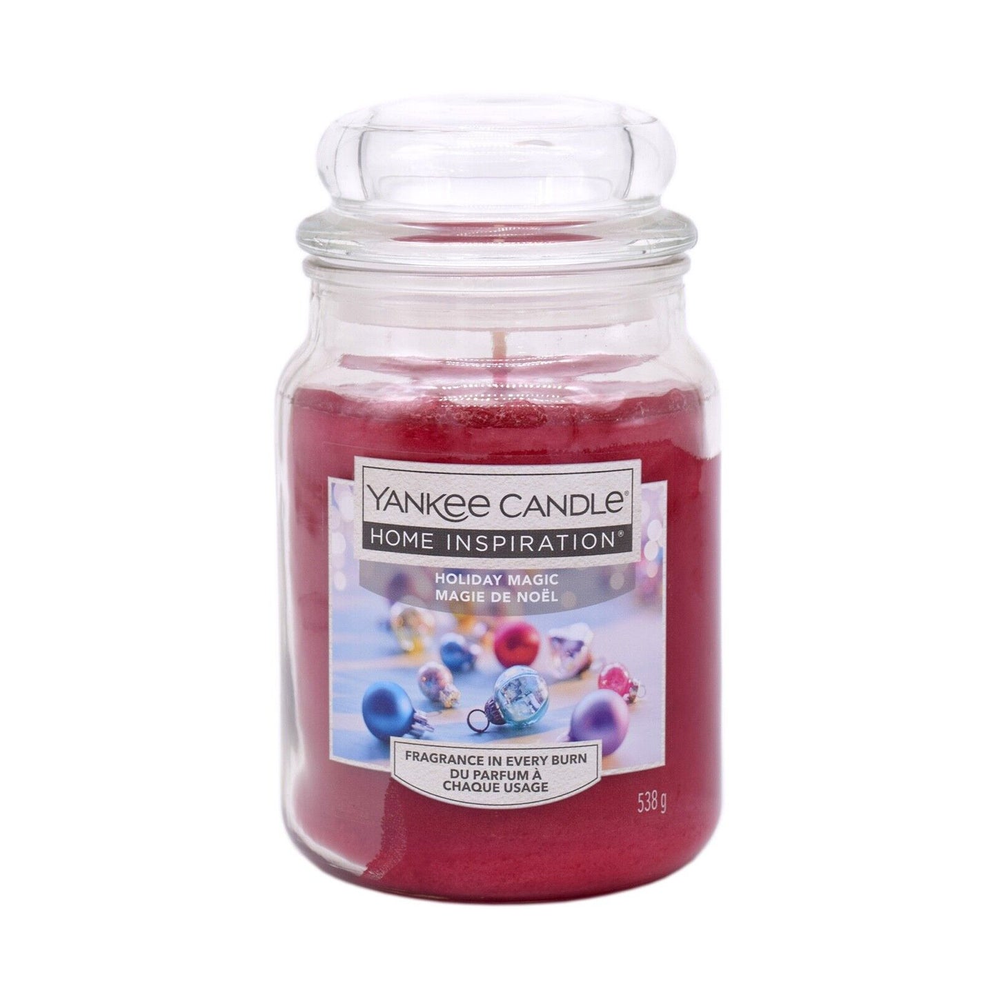 2x Yankee Candle Home Inspiration *Holiday* Large Glass Jar 538g 120hr Burn Time
