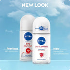Nivea - Female Roll On Dual Protect 72hr Anti-Perspirant - Dry Comfort - 50ml - image 3
