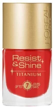 L'oreal Resist & Shine Titanium Nail Polish Modern Classic Rich Colour Shade 9ml