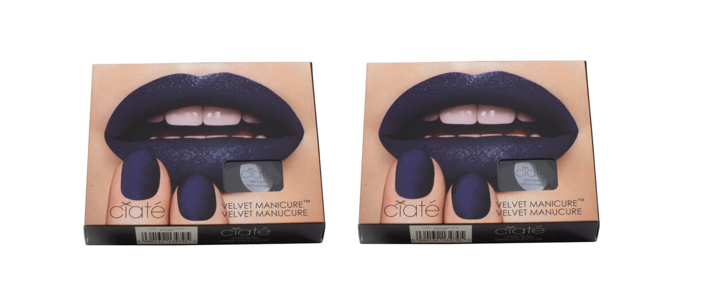 Ciate London Velvet Manicure Blue Suede Nail Art Manicure Set