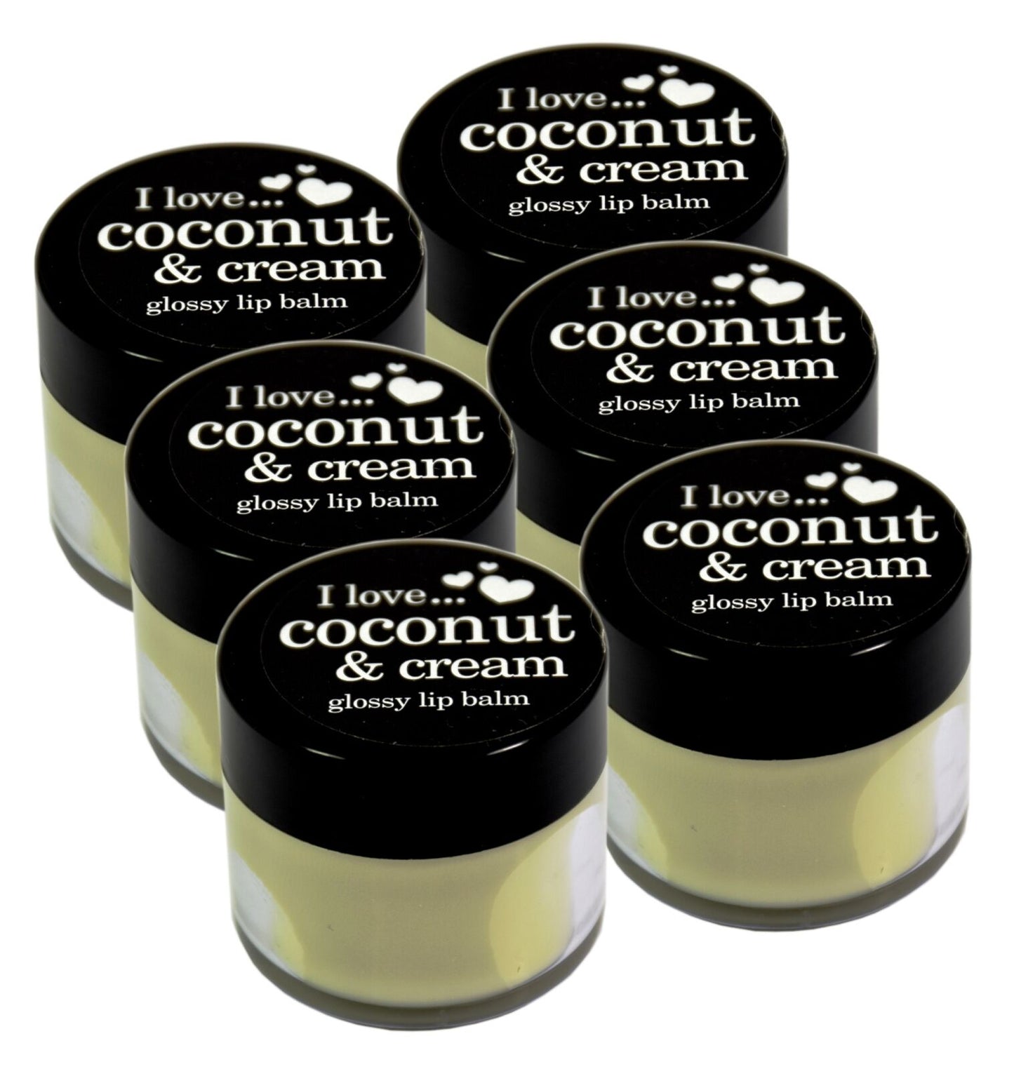 6x I Love Glossy Lip Balm 15ml