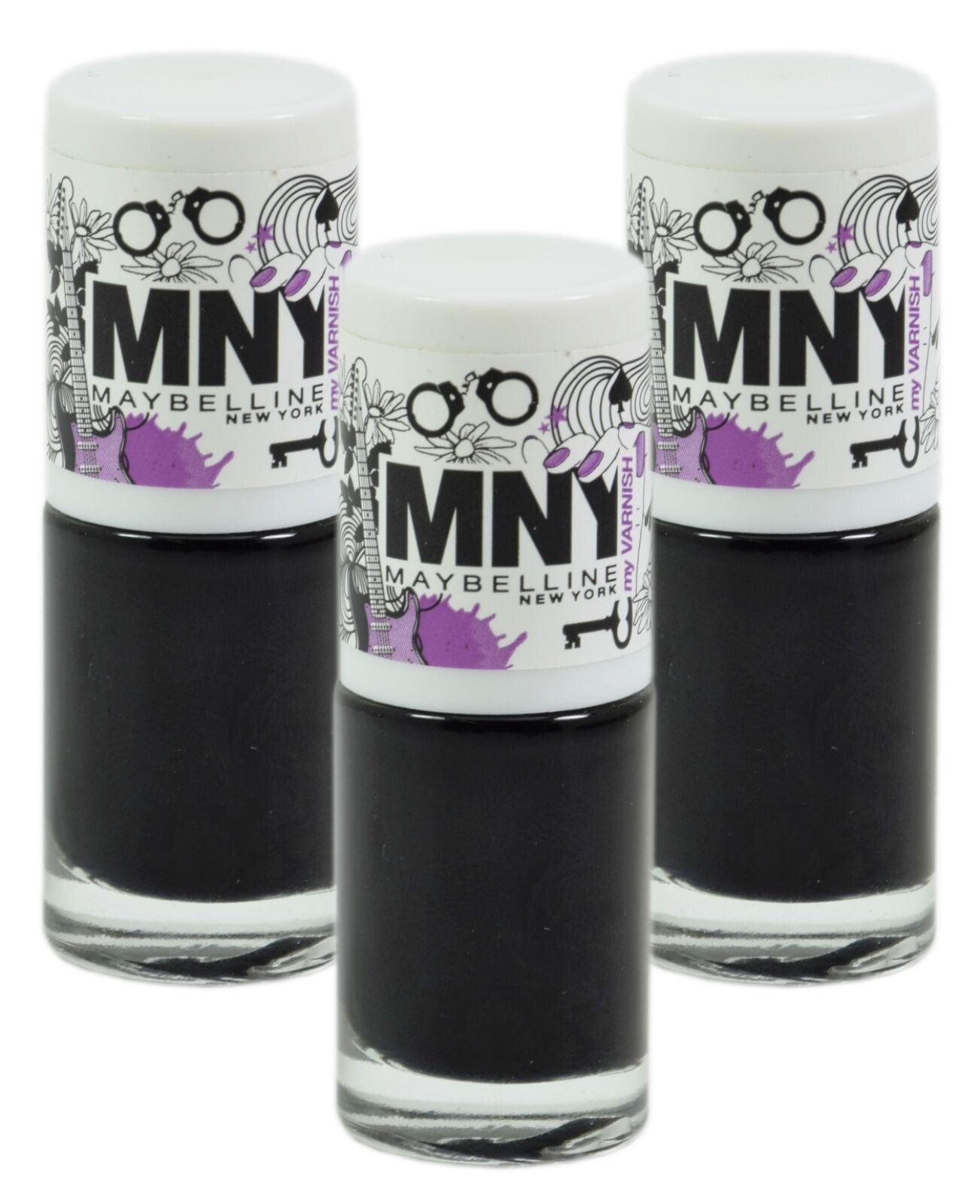 3x Maybelline New York MNY Nail Polish 18 Colours To Choose From