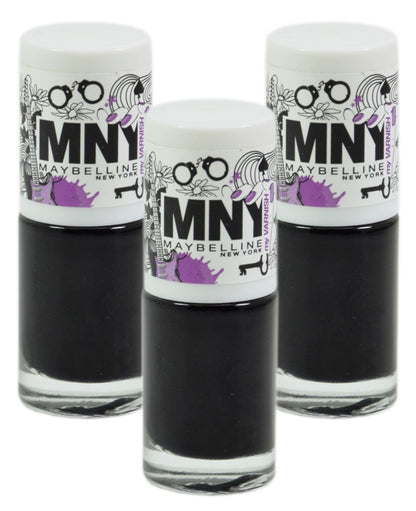 3x Maybelline New York MNY Nail Polish 18 Colours To Choose From