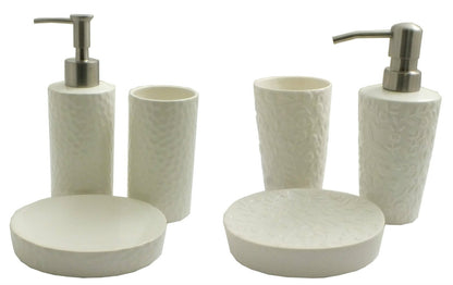 3 Piece Bathroom Accessory Set (Soap Dish, Lotion Dispenser, Tumbler)