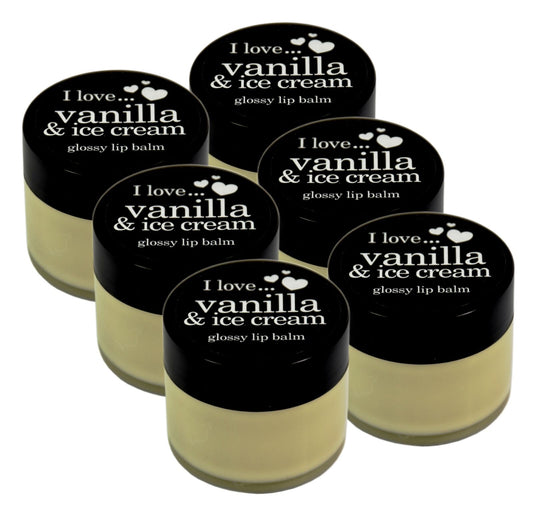 6x I Love Glossy Lip Balm 15ml