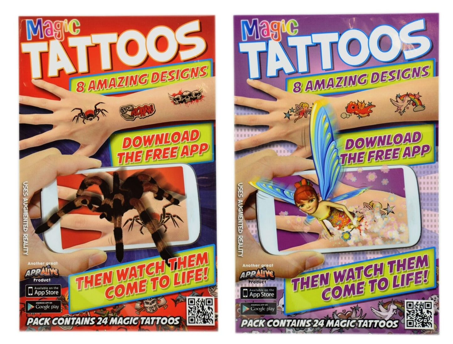 Magic Tattoos That Come To Life 8 Different Designs For Boys & Girls