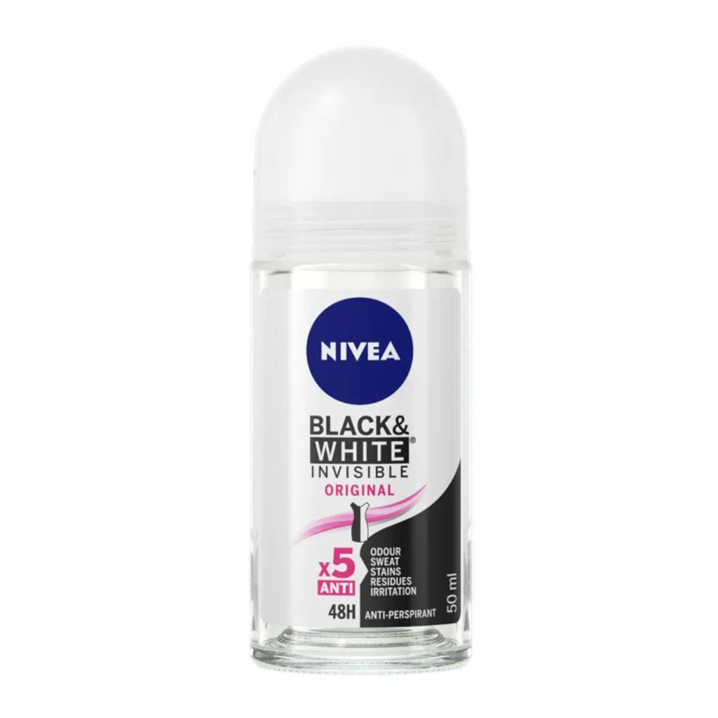 Nivea Female Roll On Black & White Invisible Original Anti-Perspirant - 50ml