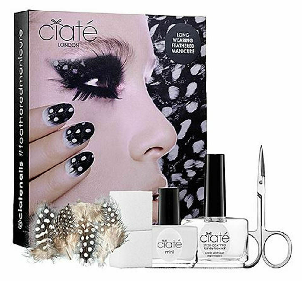 Ciate London Feathered Manicure Nail Care Kit Cuticle Tool Gift Set