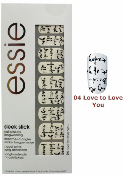 Essie Sleek Stick Nail Stickers Art Various Designs
