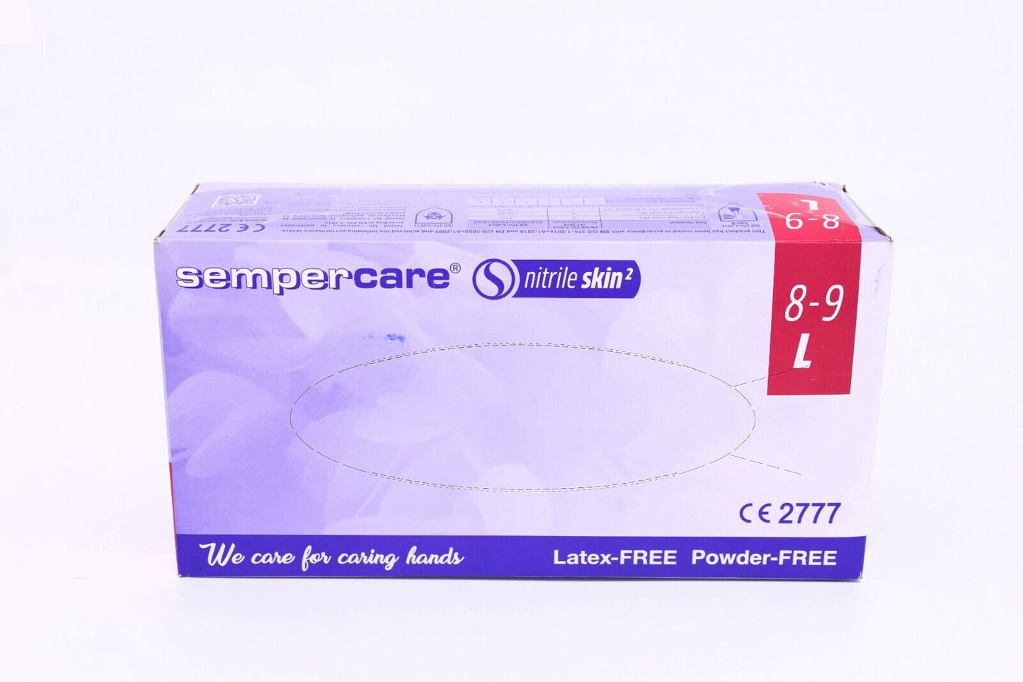 200 X Sempercare Disposable Blue Powder Free Nitrile Gloves All Sizes