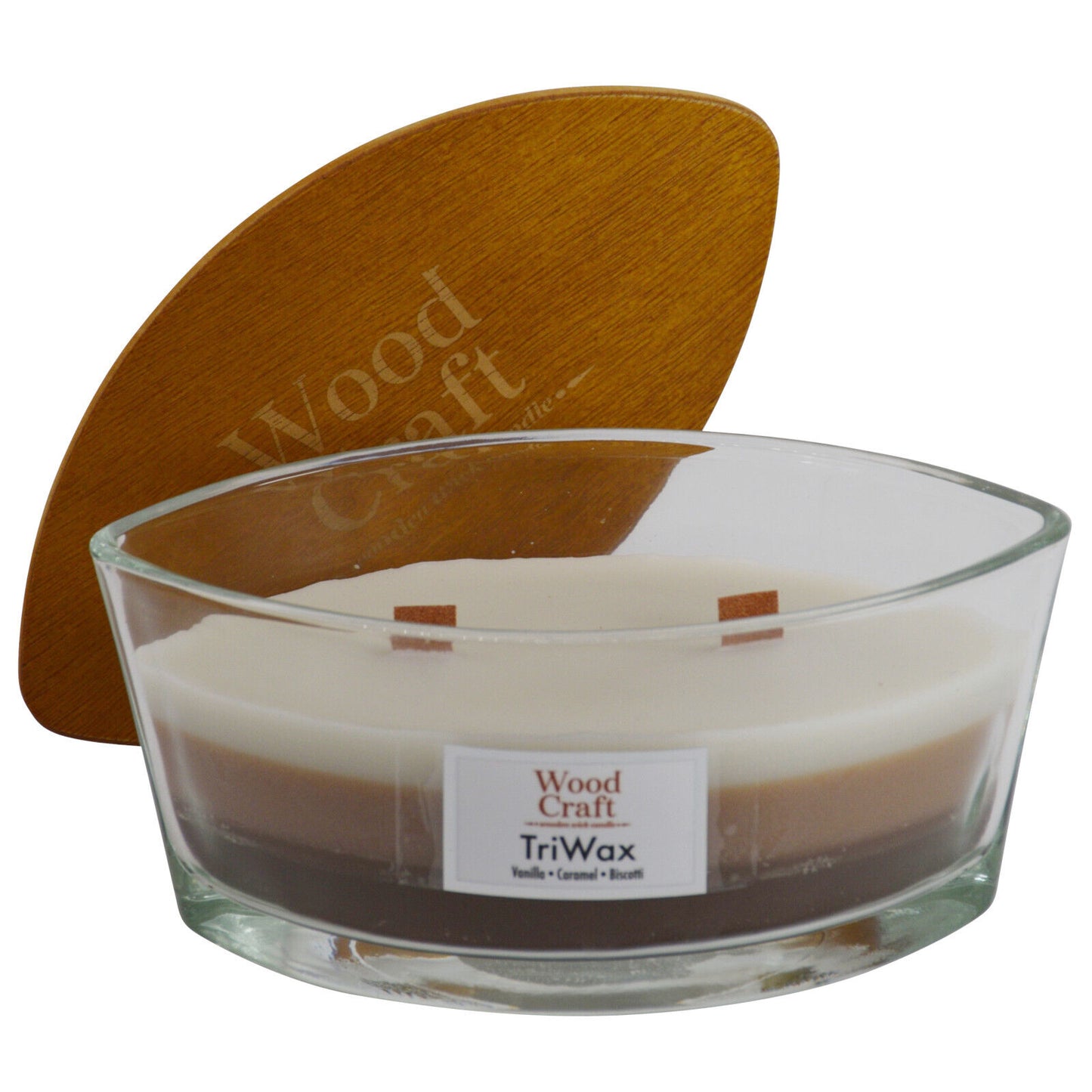 Woodcraft Large Ellipse Crackling Wooden Wick Scented Candle 454g / 36 Hours