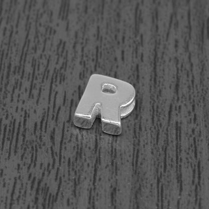 Genuine 925 Sterling Silver Alphabet Initial Letter Threader Bead A-Z & Heart