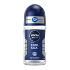 Nivea Men Roll On 72hr Anti-Perspirant Derma Active Cool Kick - 50ml