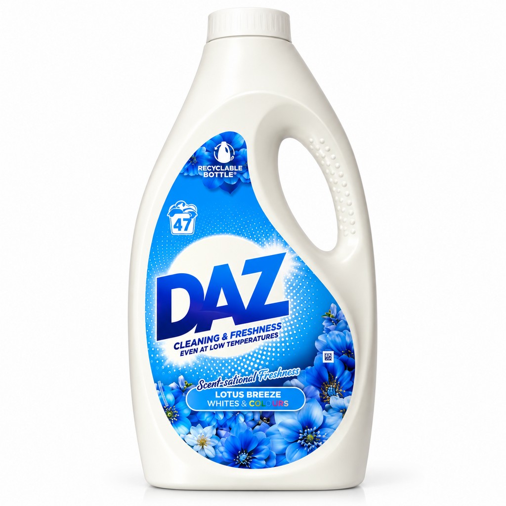 DAZ Scent-sational Freshness Lotus Breeze Laundry Gel 47 Washes Whites & Colours - image 3