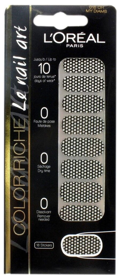L'Oreal Color Riche Le Nail Art 18 Stickers - Various Designs to Choose