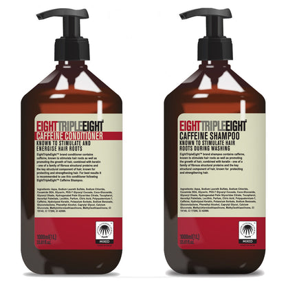 8x Eight Triple Eight 8x1L = 8 Litres of Shampoo & Conditioner - 14 Types