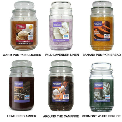 Better Homes & Gardens Scented Candle Jars Fragrance Candles Glass Jar 18 Oz