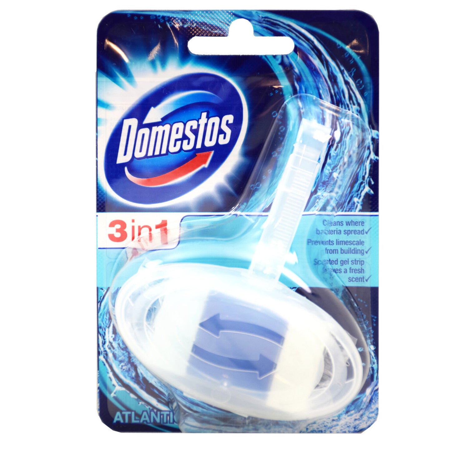 Domestos Atlantic 3 in 1 Rim Block 40g Toilet Cleaner
