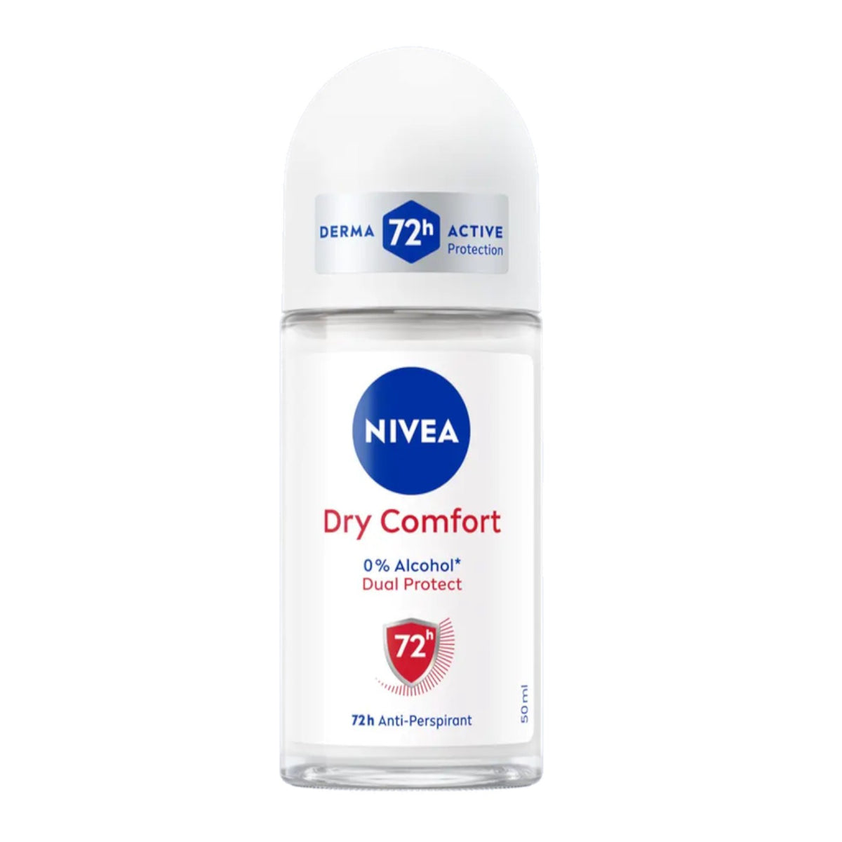 Nivea - Female Roll On Dual Protect 72hr Anti-Perspirant - Dry Comfort - 50ml