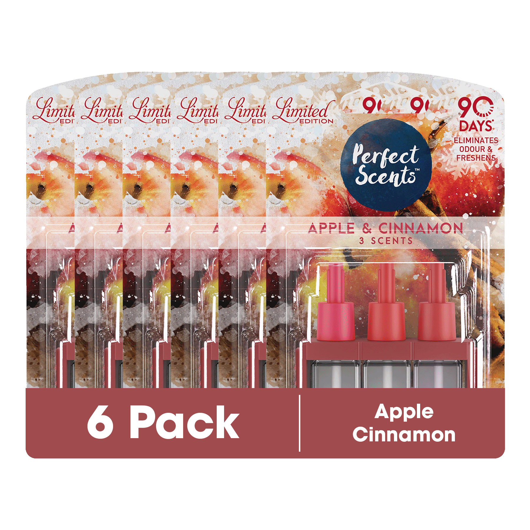6x Perfect Scents 3Scents Refill Home Air Freshener - Compatible with 3volution