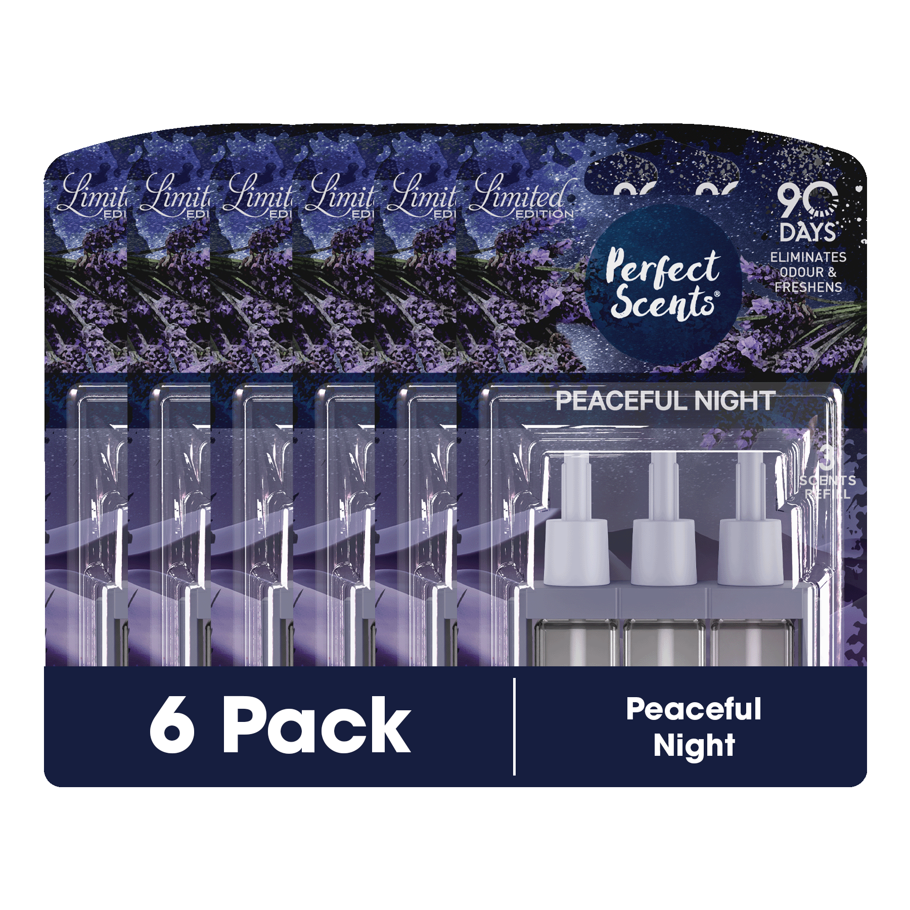 6x Perfect Scents 3Scents Refill Home Air Freshener - Compatible with 3volution