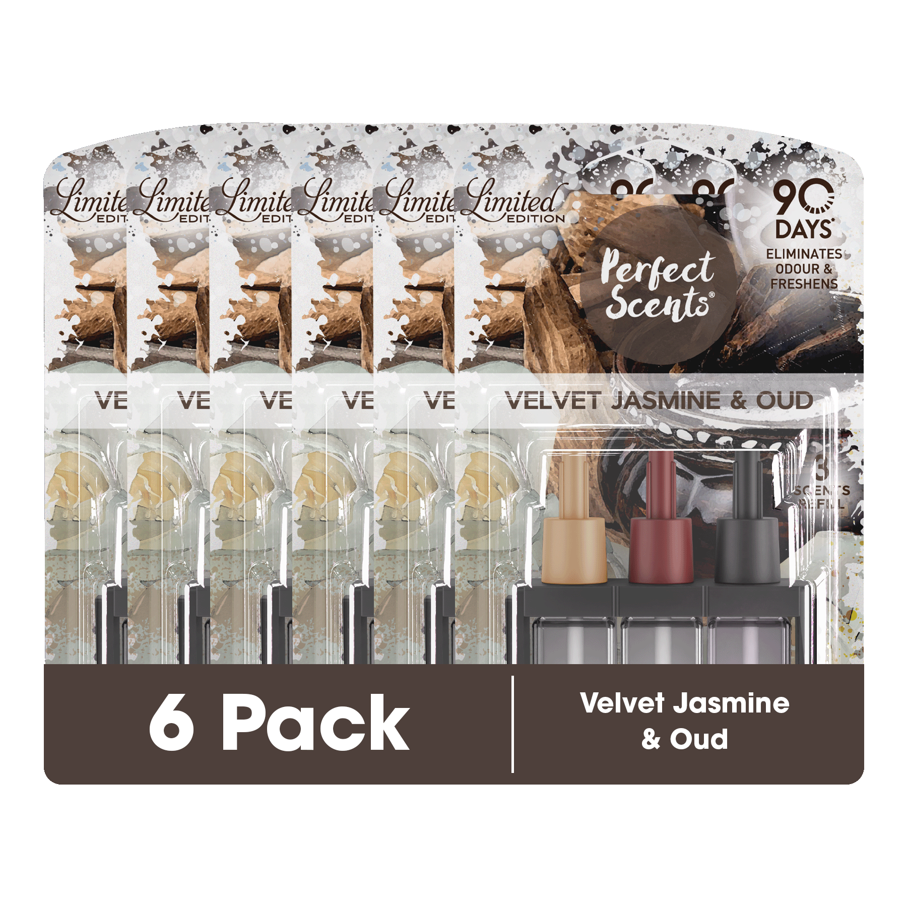 6x Perfect Scents 3Scents Refill Home Air Freshener - Compatible with 3volution
