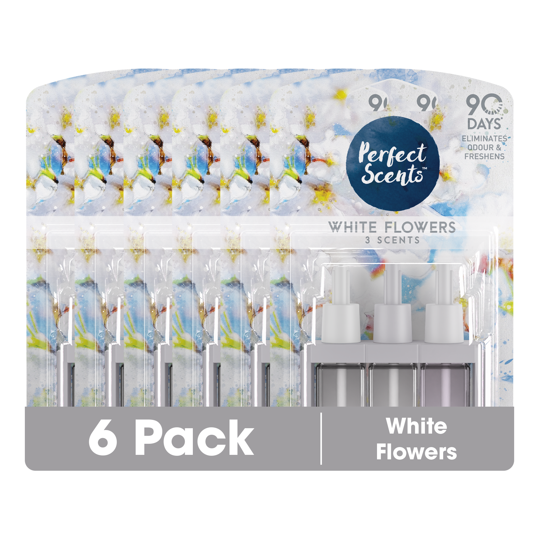 6x Perfect Scents 3Scents Refill Home Air Freshener - Compatible with 3volution