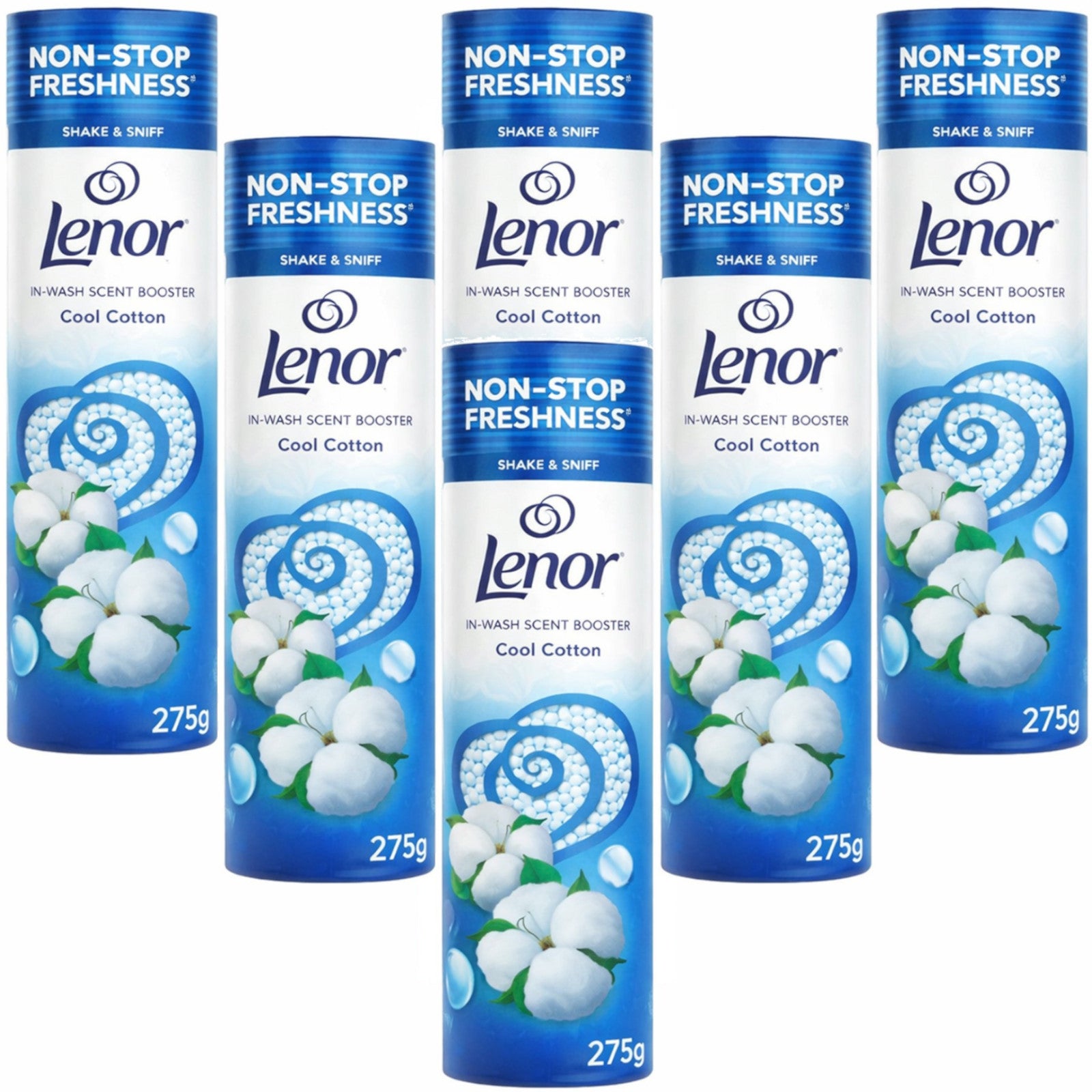 6x Lenor In-Wash Scent Booster 275g - Cool Cotton
