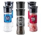 6x Saltmine Grinder Mix  Sea Salt / Pink Salt / Black Pepper  100g