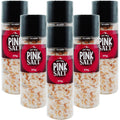 6x Saltmine Pink Rock Salt Himalayan Pink Salt Grinder 375g