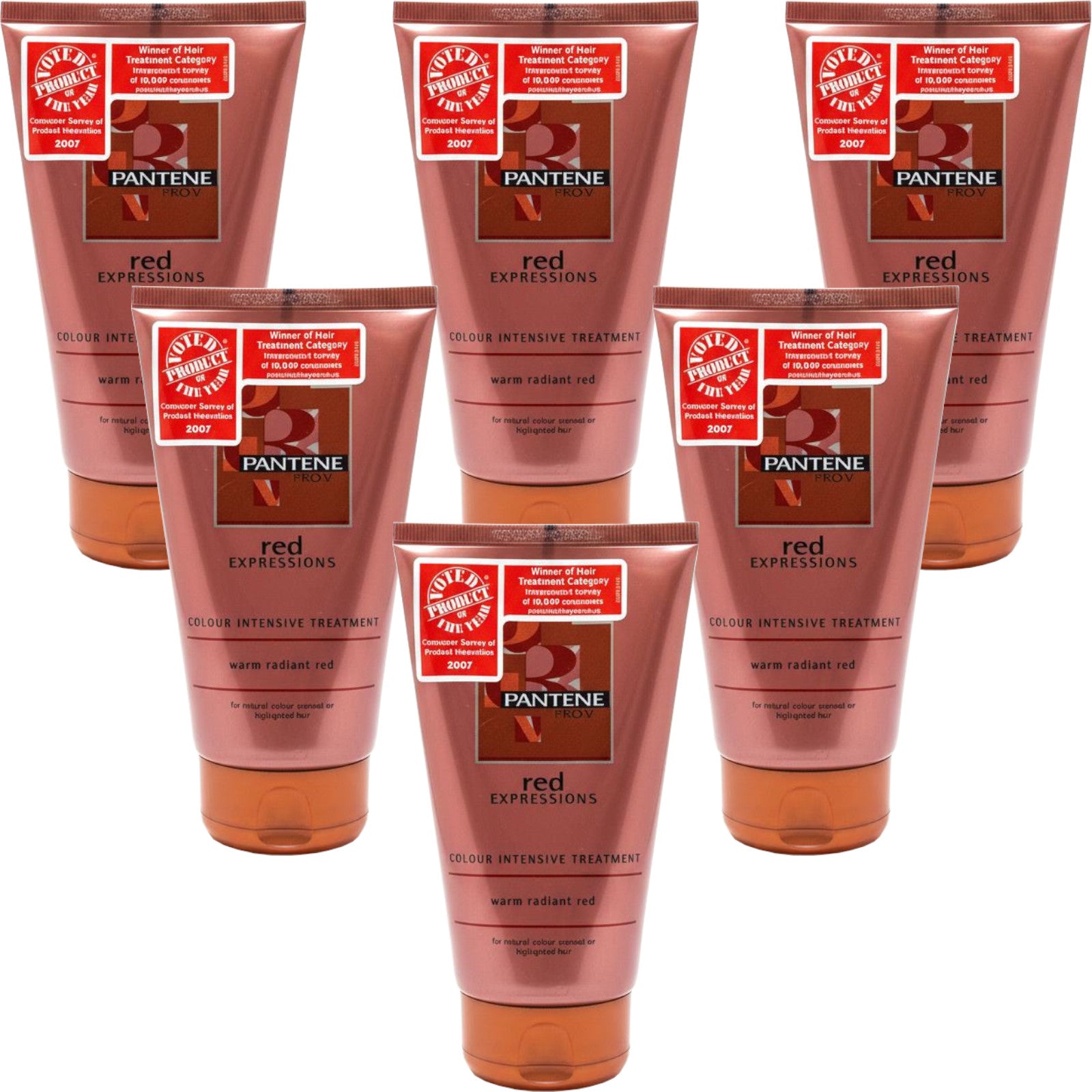 6x Pantene Pro-V Red Expressions - Colour Protect Conditioner Treatment - 150ml