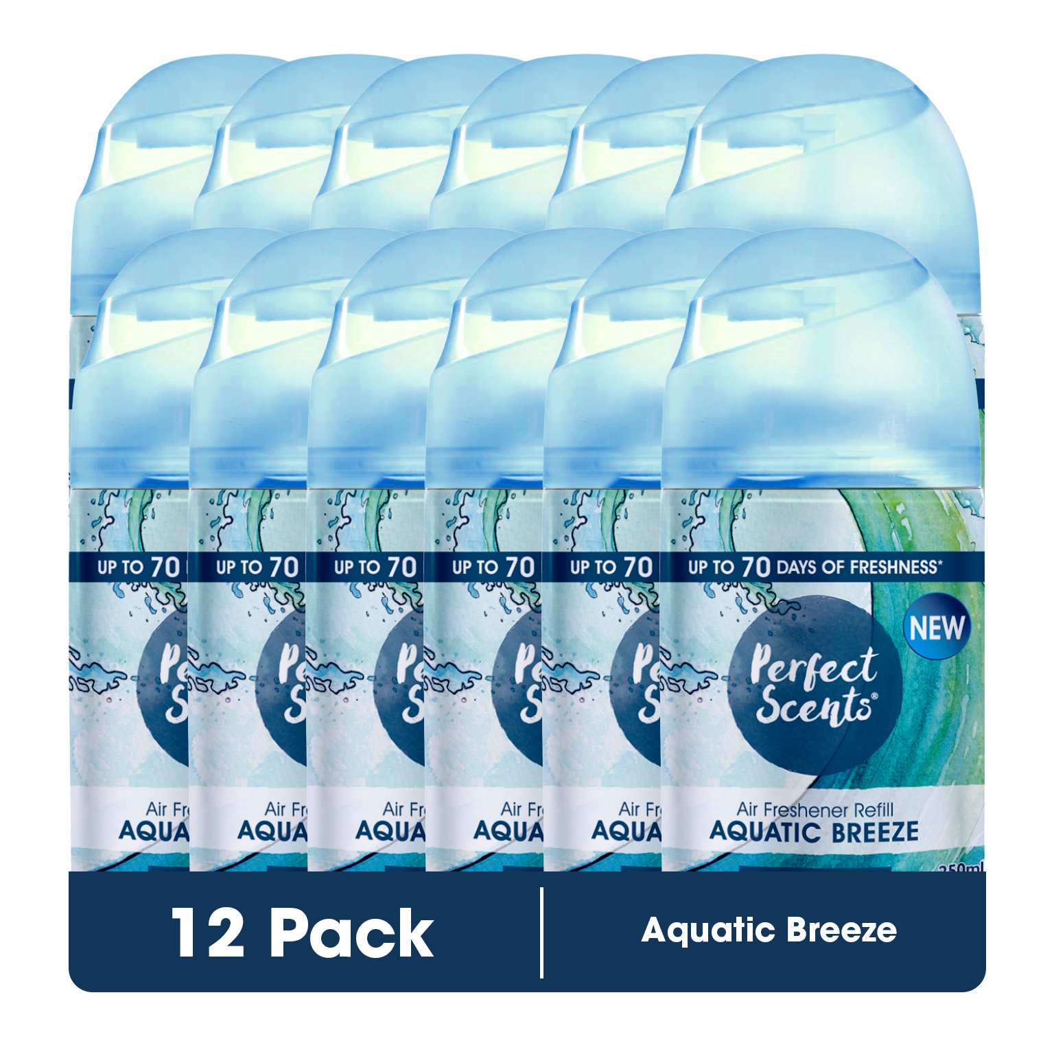 12x Perfect Scents Air Freshener Automatic Spray Refills 250ml