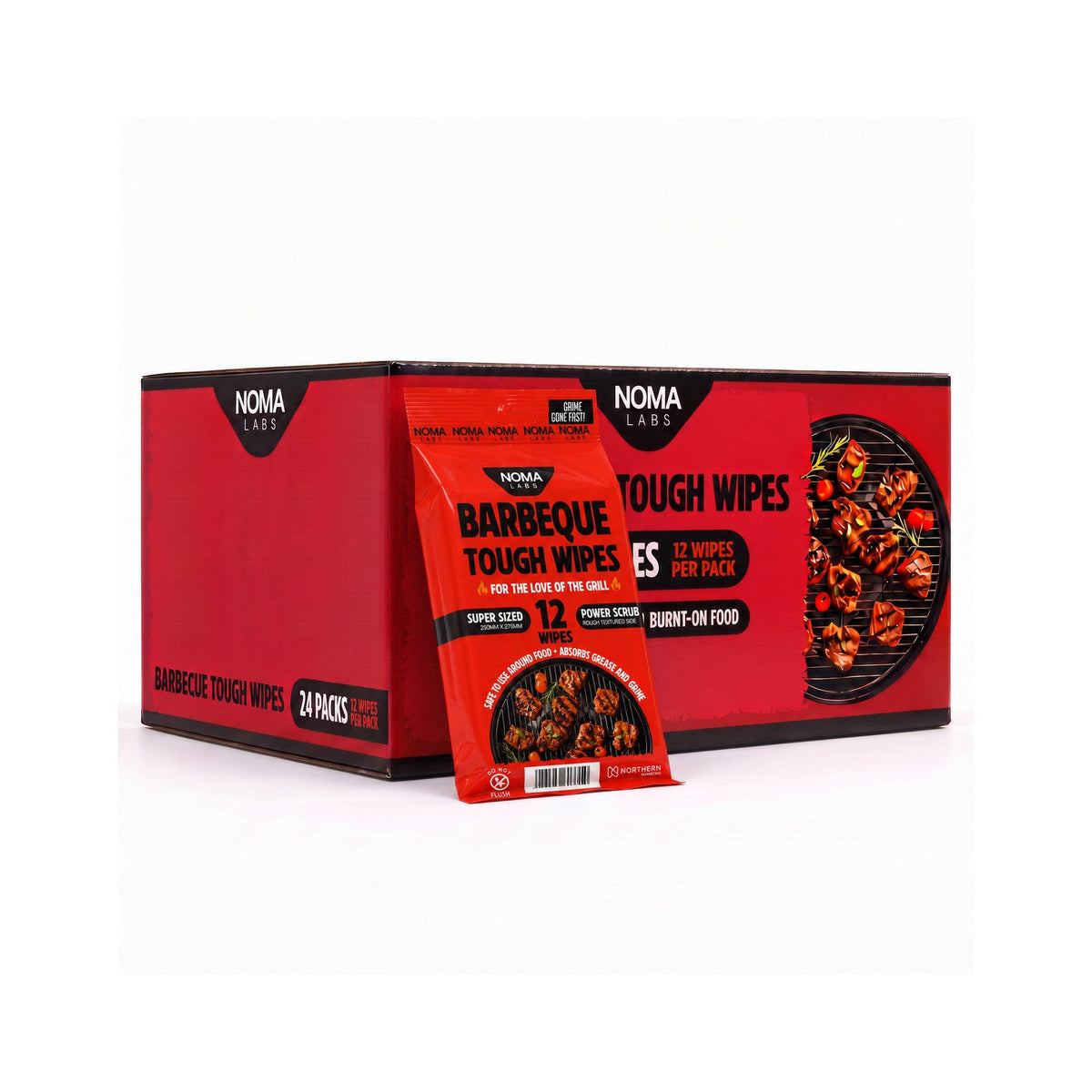 Noma Labs Barbeque Tough Wipes 345g - 12 Wipes - image 2