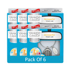 Yankee Candle Charming Scents Car Air Freshener Charms, Pack of 6, Long Lasting Fragrance