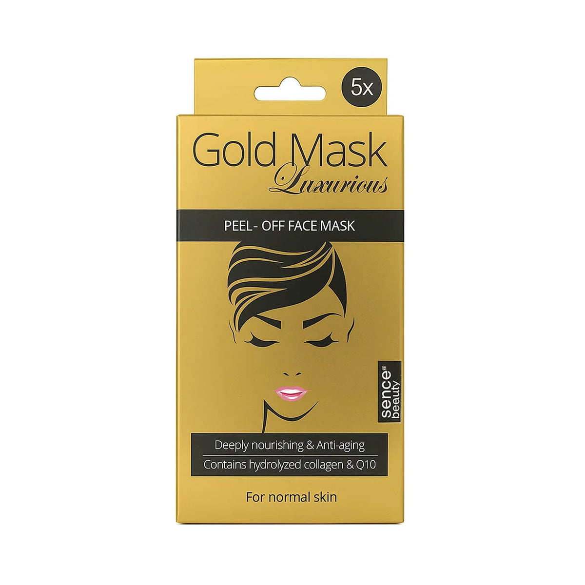 Sence Beauty Gold Facial Mask - 5 Pack