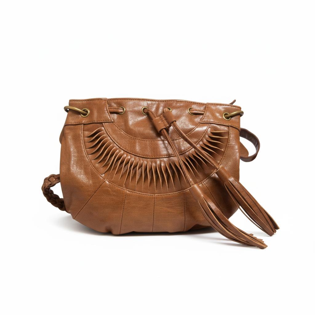 "Bcolton" Womens Brown Tan Designer Handbag - Ladies Leather Shoulder Bag