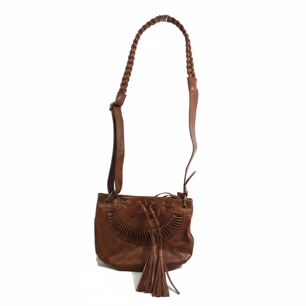 "Bcolton" Womens Brown Tan Designer Handbag - Ladies Leather Shoulder Bag