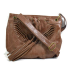"Bcolton" Womens Brown Tan Designer Handbag - Ladies Leather Shoulder Bag