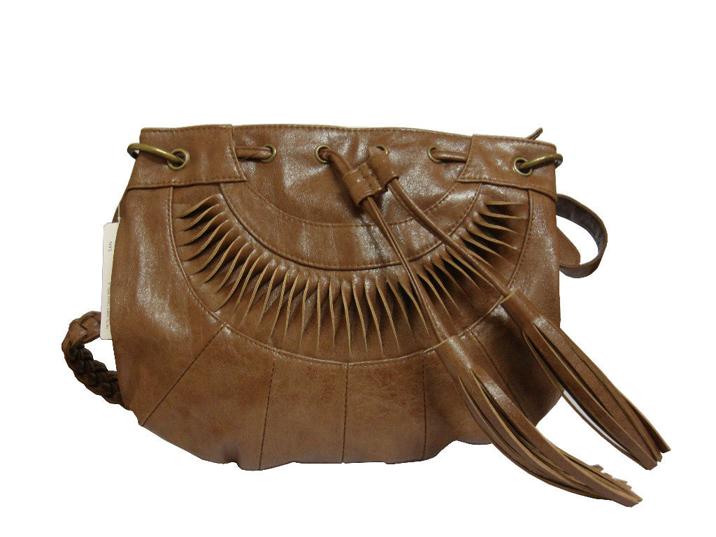 "Bcolton" Womens Brown Tan Designer Handbag - Ladies Leather Shoulder Bag