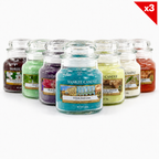 3x Yankee Candle  Assorted Fragrances  Lucky Dip  Christmas Gift  104g