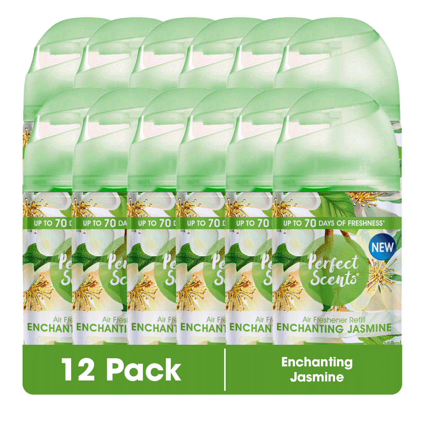 12x Perfect Scents Air Freshener Automatic Spray Refills 250ml