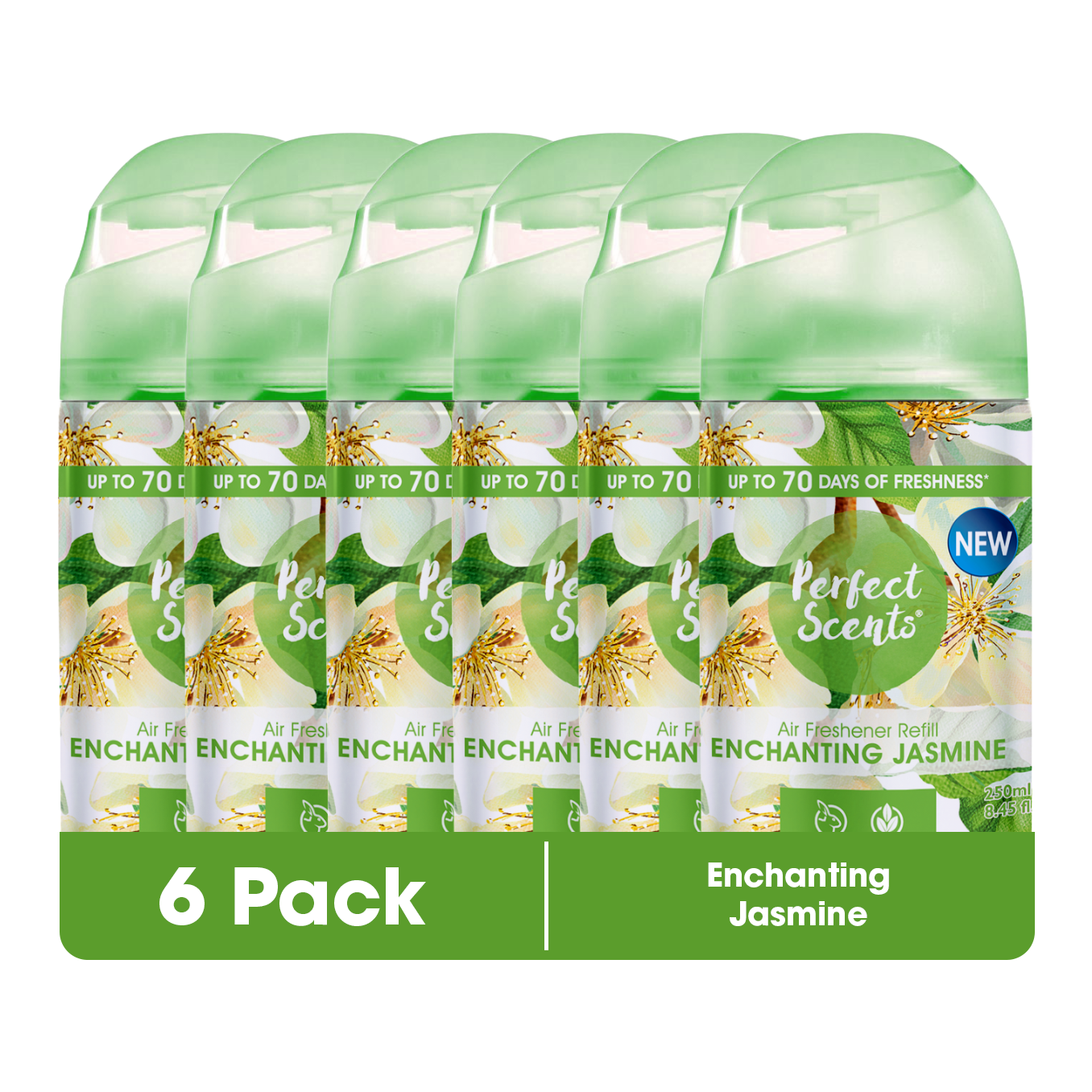6x Perfect Scents Air Freshener Automatic Spray Refills 250ml