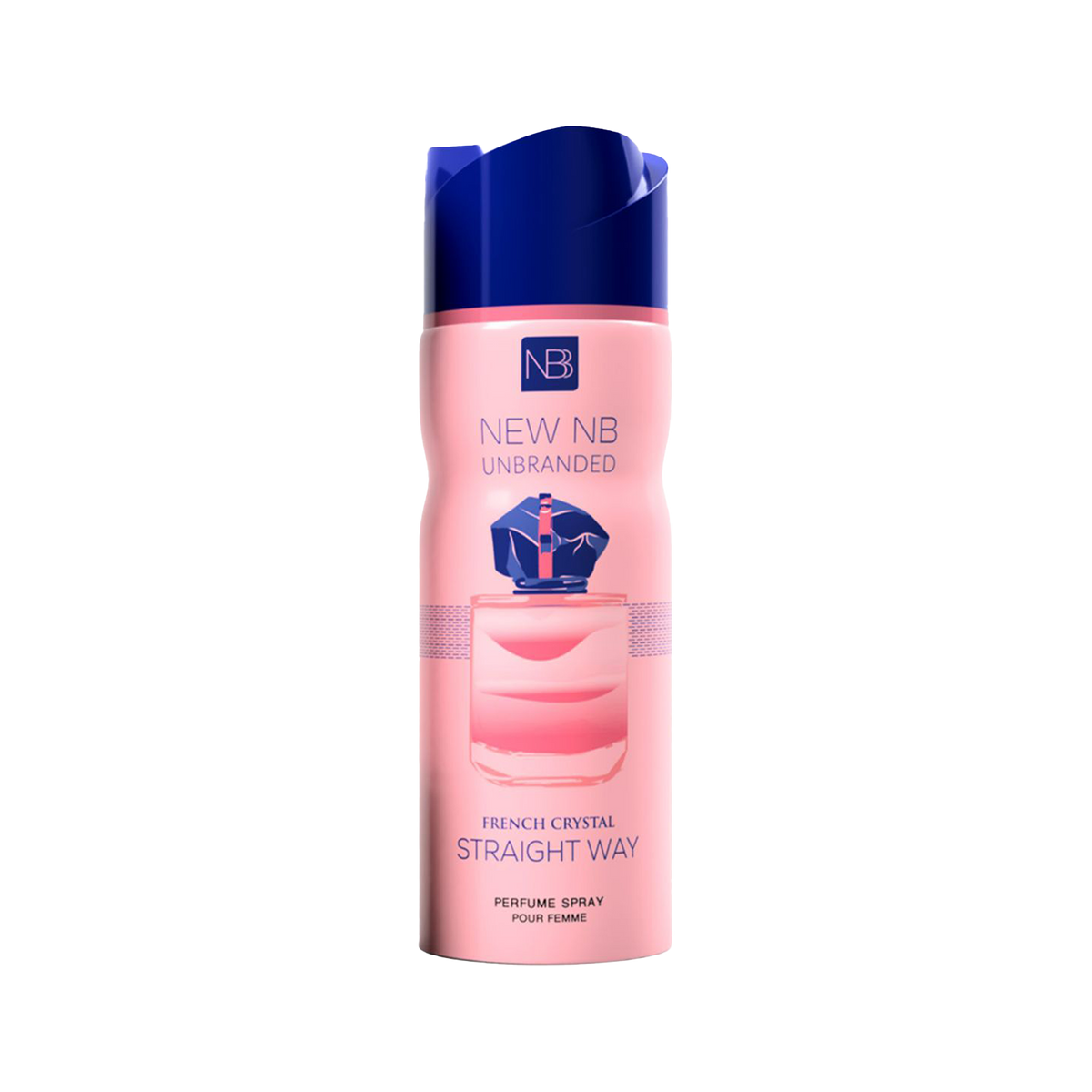 New NB French Crystal - Perfume Deo Body Spray - Straight Way - 200ml