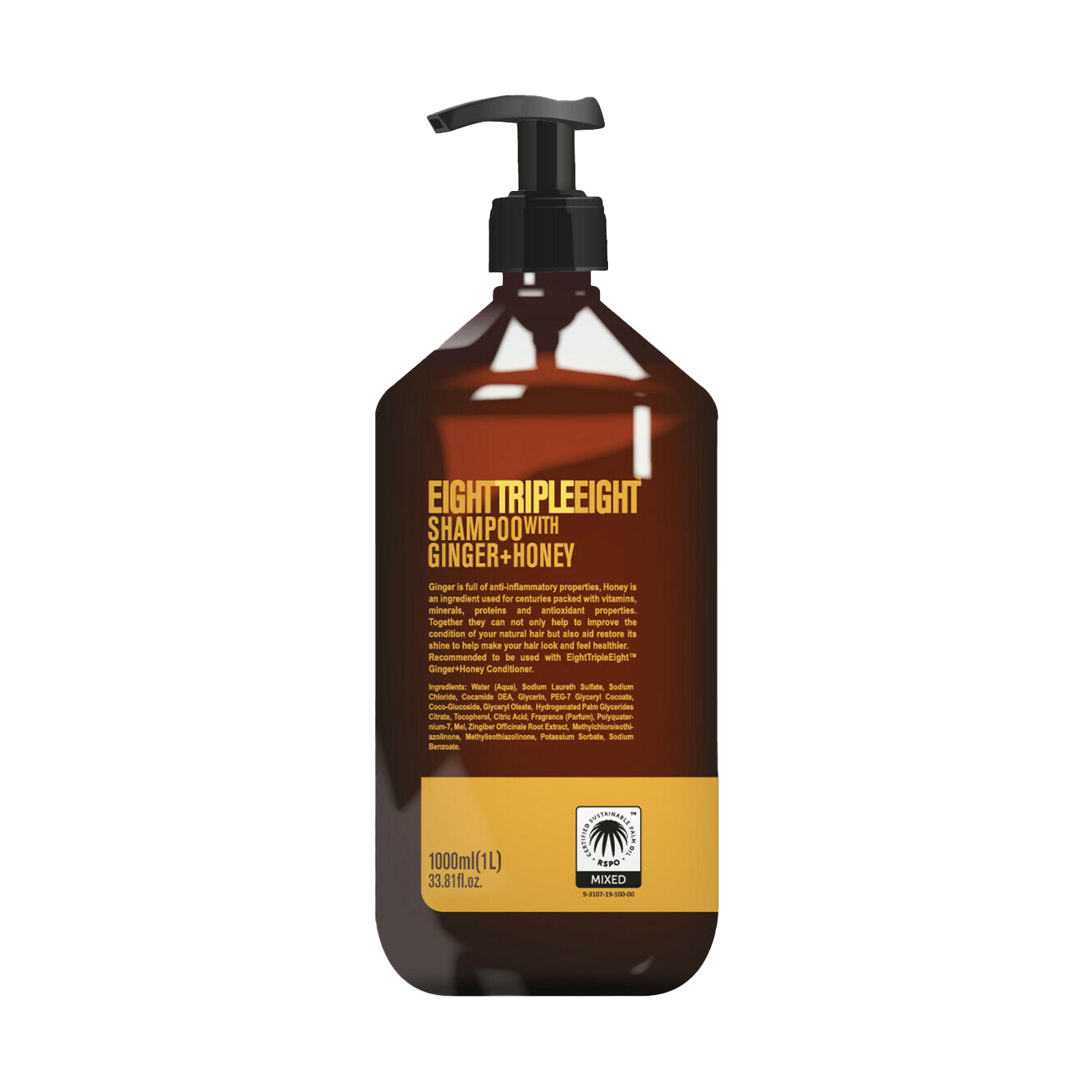 Eight Triple Eight Ginger & Honey Shampoo 1L