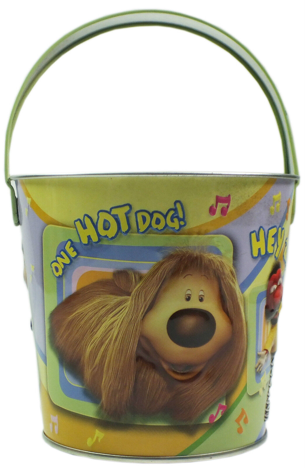 Seaside Metal Beach Buckets 4 Cartoon Characters to Choose From (110mm x 120mm)