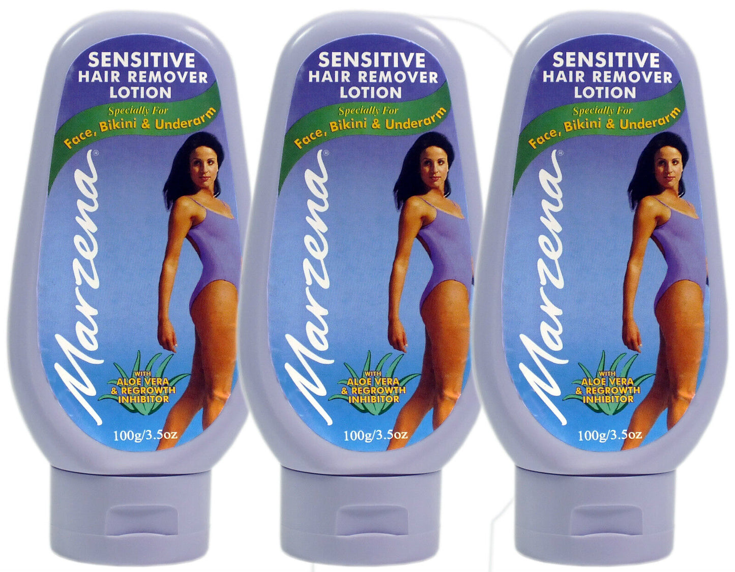 Marzena Sensitive Hair Remover Lotion for Face, Bikini & Underarm 100g/3.5oz